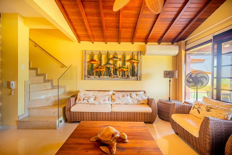 Cond Búzios Resort Pé na areia! Casa 3 suítes. BZ60