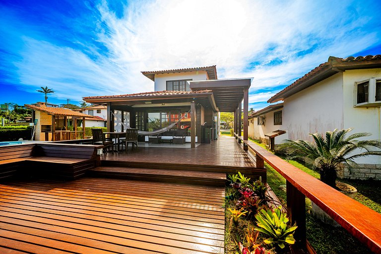 Cond Búzios Resort Pé na areia! Casa 3 suítes. BZ60