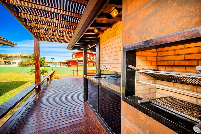 Cond Búzios Resort Pé na areia! Casa 3 suítes. BZ60