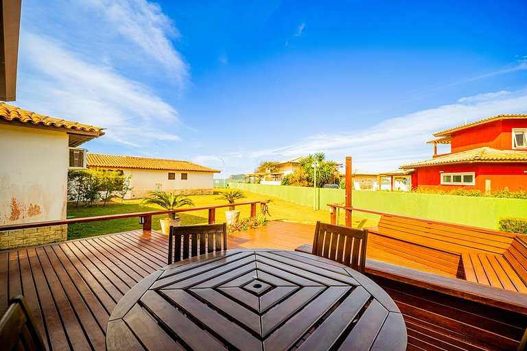 Cond Búzios Resort Pé na areia! Casa 3 suítes. BZ60