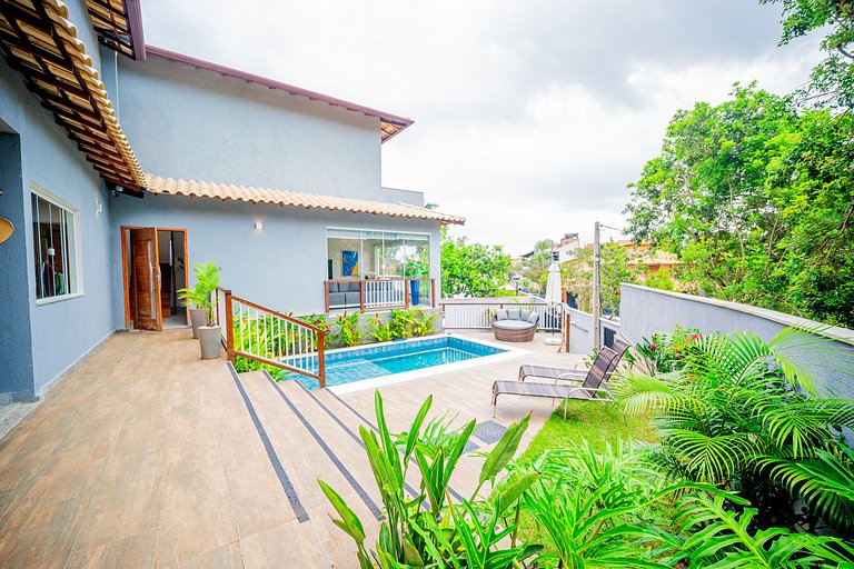 BZ63!Casa c/ Piscina, 300m da Praia de Geribá