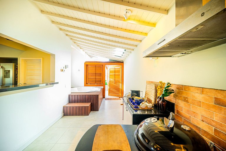 Bz09 Quadra da praia! Casa 5 suítes