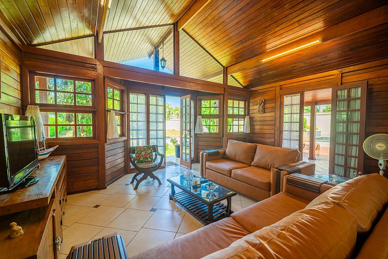 Bz12 Casa c/ Piscina e Sauna a 300m da praia!