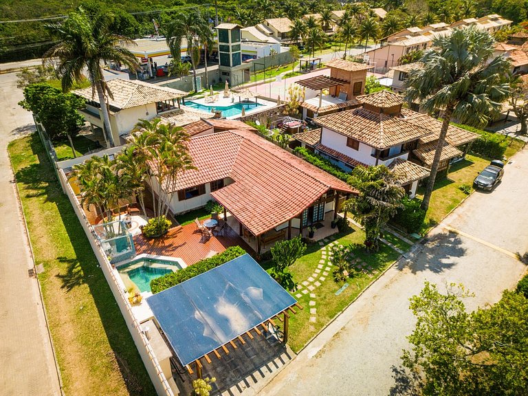 Bz12 Casa c/ Piscina e Sauna privat,300m da praia
