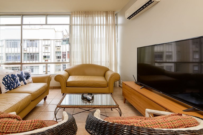 Rj04 Ap en Copacabana para 6 personas