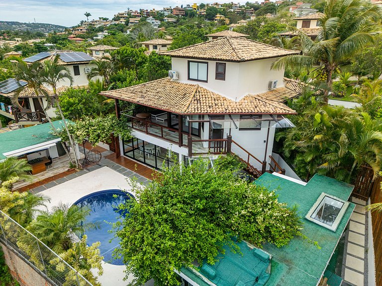 Mansión en Geribá con piscina, sauna y jacuzzi!