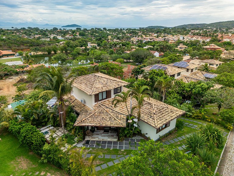 Casa c/ piscina, sauna e academia privativos! Geribá. BZ50