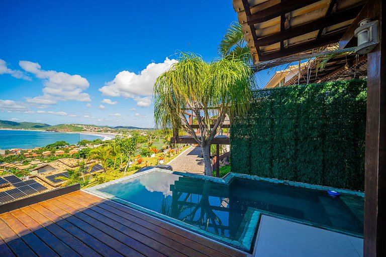 Geribá! House with Panoramic View and Private Pool