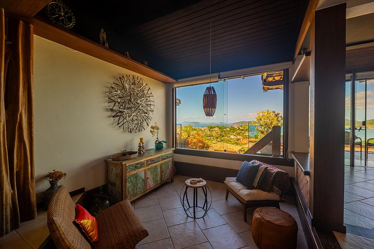 Vista Panorâmica em Geribá! Casa 5 suítes