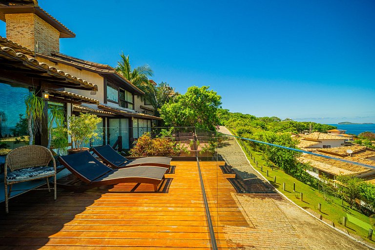 Vista Panorâmica em Geribá! Casa 5 suítes