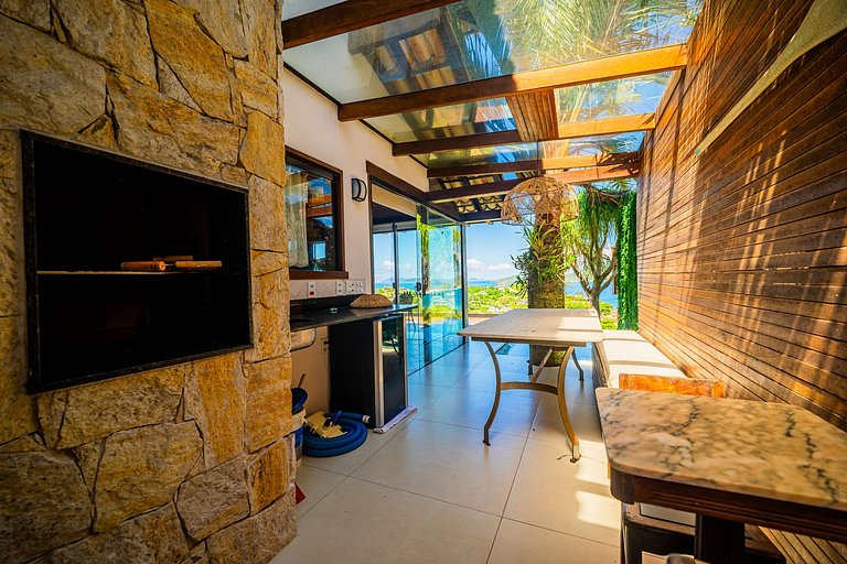 Vista Panorâmica em Geribá! Casa 5 suítes