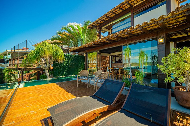 Vista Panorâmica em Geribá! Casa 5 suítes