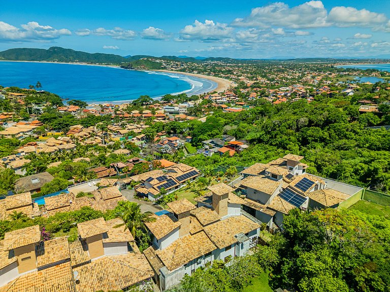 Vista Panorâmica em Geribá! Casa 5 suítes