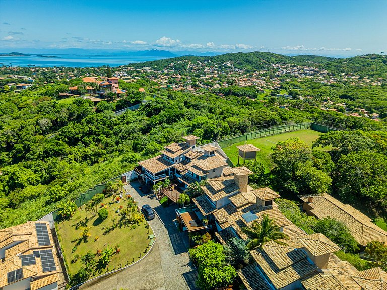 Vista Panorâmica em Geribá! Casa 5 suítes
