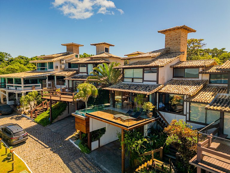 Vista Panorâmica em Geribá! Casa 5 suítes