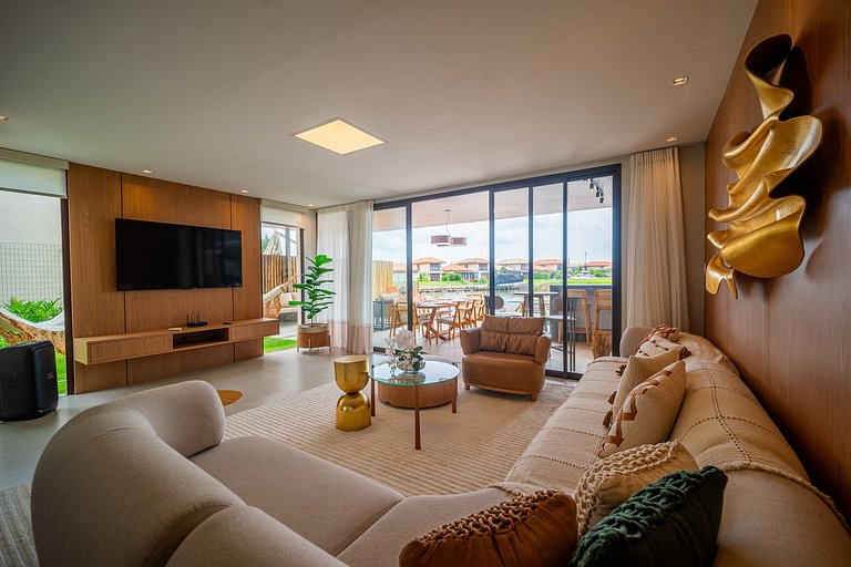 Bz53 Casa con piscina frente al Canal - Arete