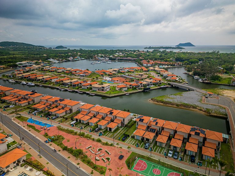 Bz53 Casa c/ piscina em frente ao Canal - Arete