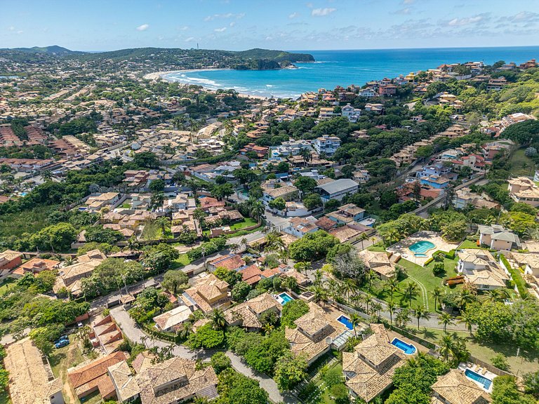Bz101 Casa c/ piscina e sauna privativa em Geribá!