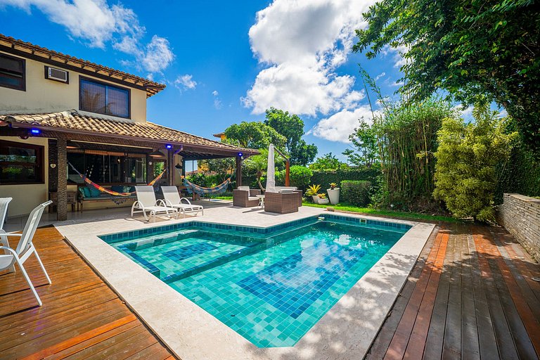 Bz101 Casa con piscina y sauna privada en Geribá