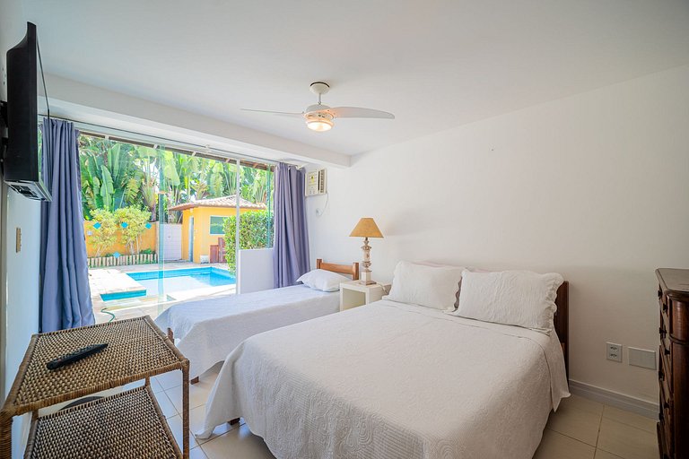 Orla Bardot!Casa 5 suites c/ Piscina e sauna BZ23