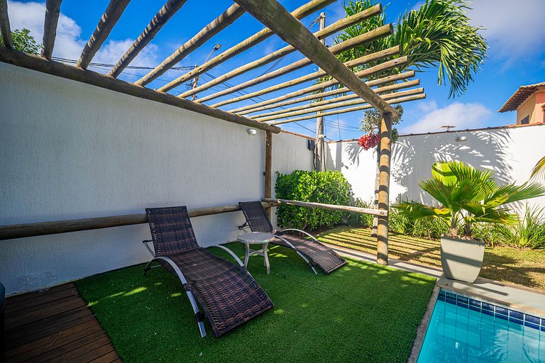 Bz04 30 steps from the beach! Beautiful house with a pool!