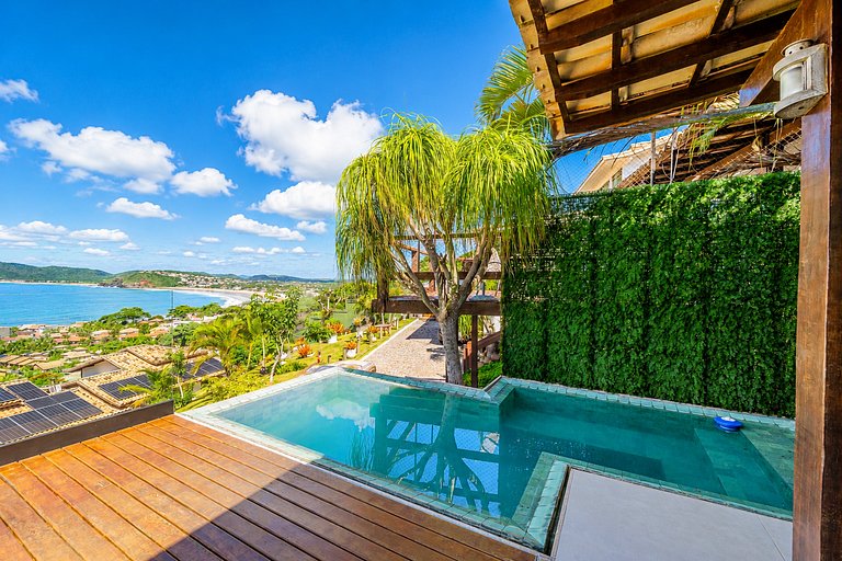 Geribá! Casa c/ Vista Panorâmica e Piscina privada