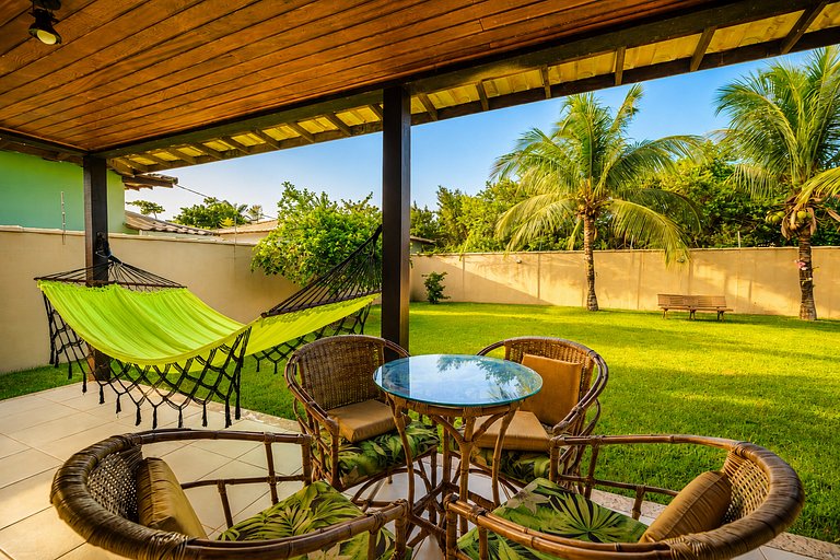 Geribá!Casa 4 suítes, churrasqueira e área gramada BZ98