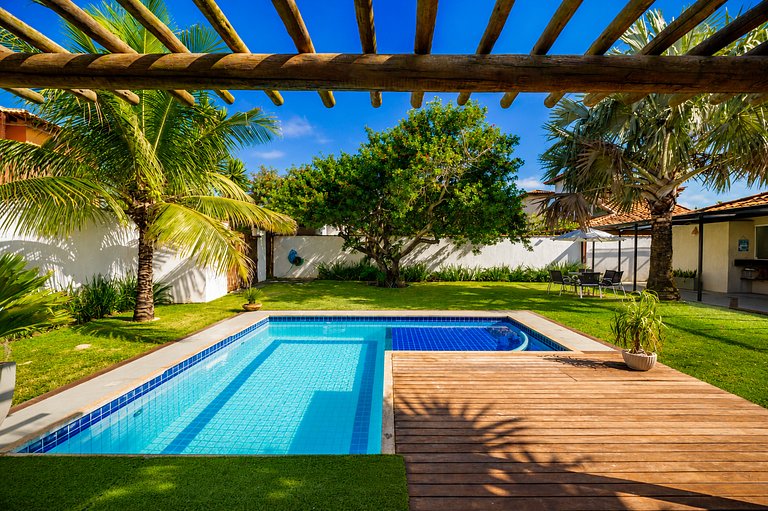 Bz04 30 steps from the beach! Beautiful house with a pool!