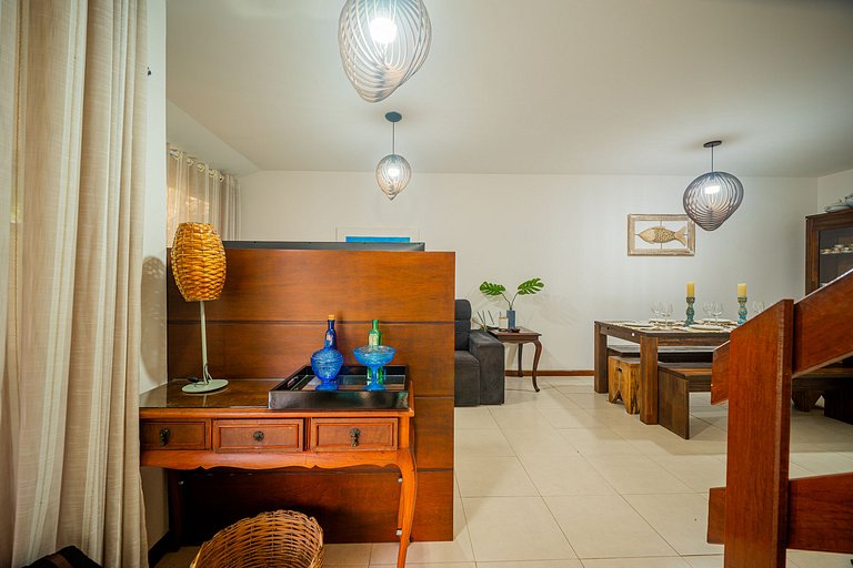 Búzios a 300 m de la playa, casa con 4 suites en el Condomin