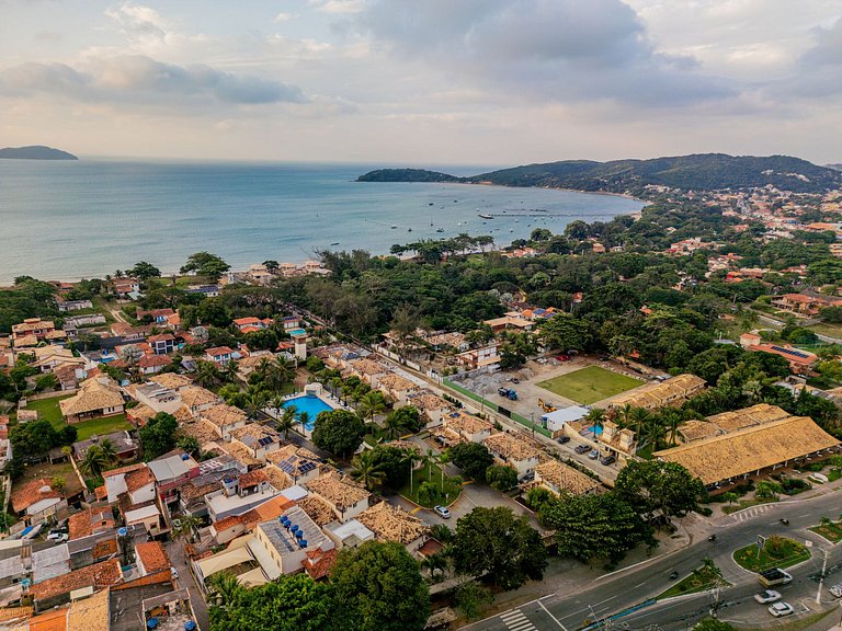 Búzios! 300m da Praia, casa 4 suítes! BZ47 Condomínio Viva l