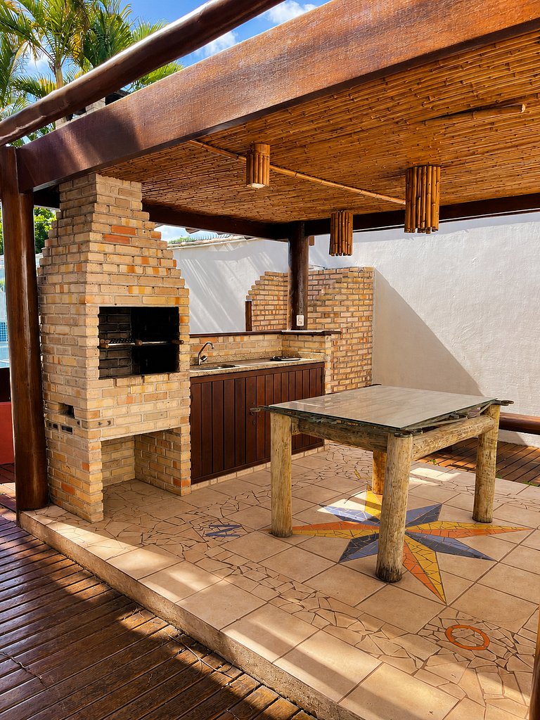 House with pool and priv sauna 300m from the beach