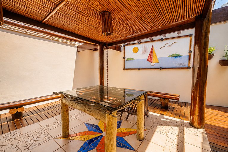 House with pool and priv sauna 300m from the beach