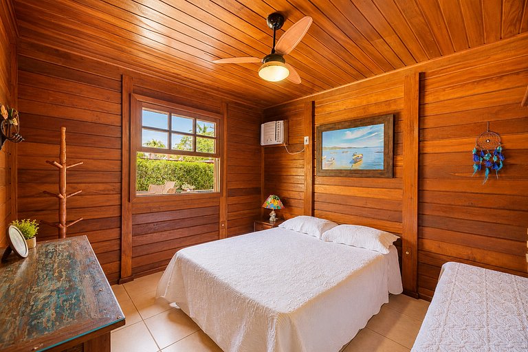 House with pool and priv sauna 300m from the beach
