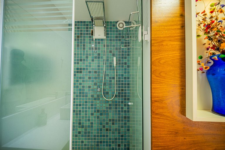 Casa c/ piscina e sauna privativa em Geribá Bz101