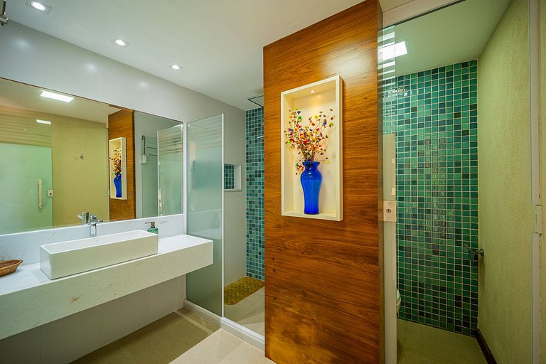Casa c/ piscina e sauna privativa em Geribá Bz101