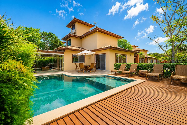 Bz01 Casa com piscina privativa 150m da praia