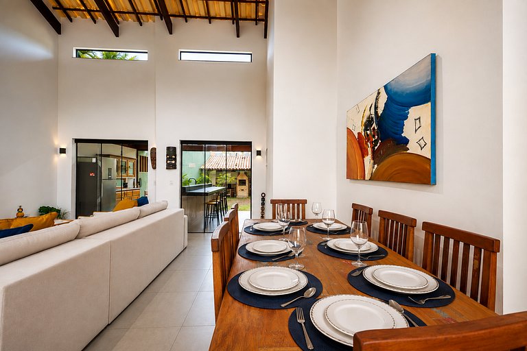 Geribá Independent house with 4 suites and barbecue BZ99