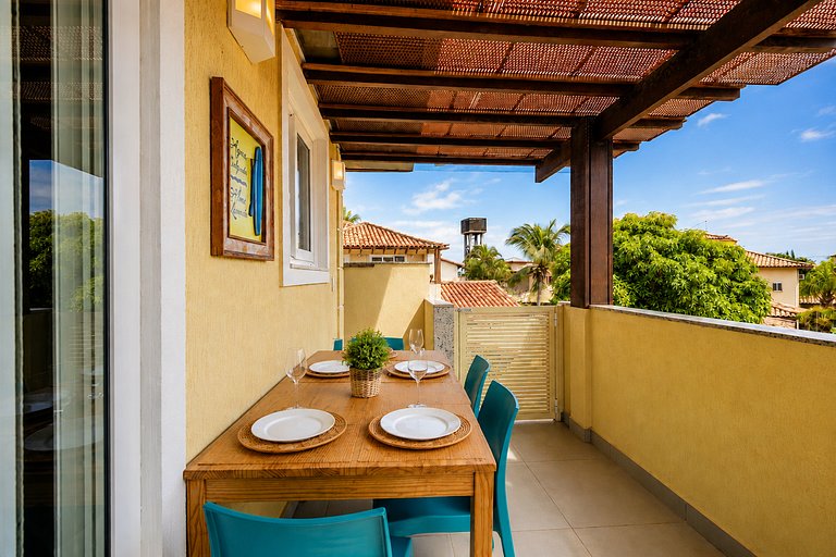 250 metros de Geribá | Casa de 3 hab. | Cond. con piscina BZ