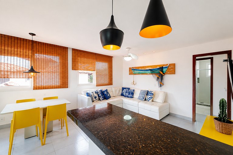250m from Geribá | 3-bedroom house | Gated community with po