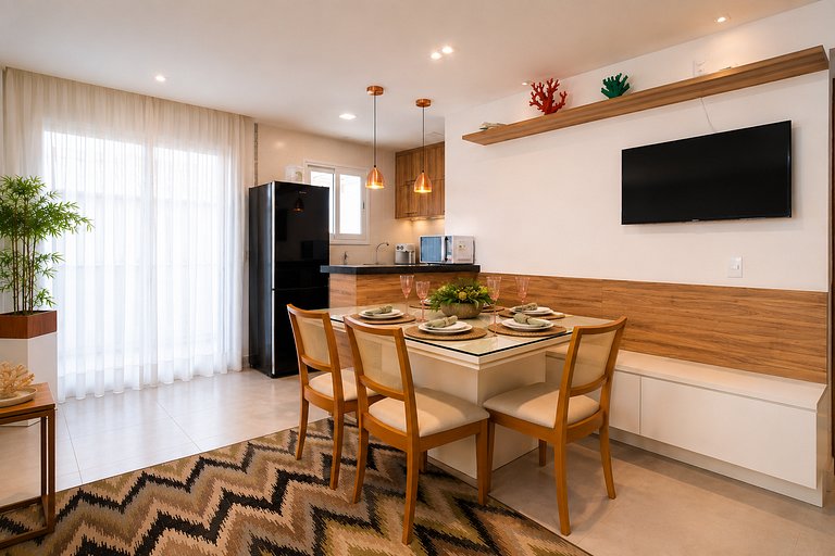 250m de Geribá! Casa 3 quartos | Cond c/ Piscina