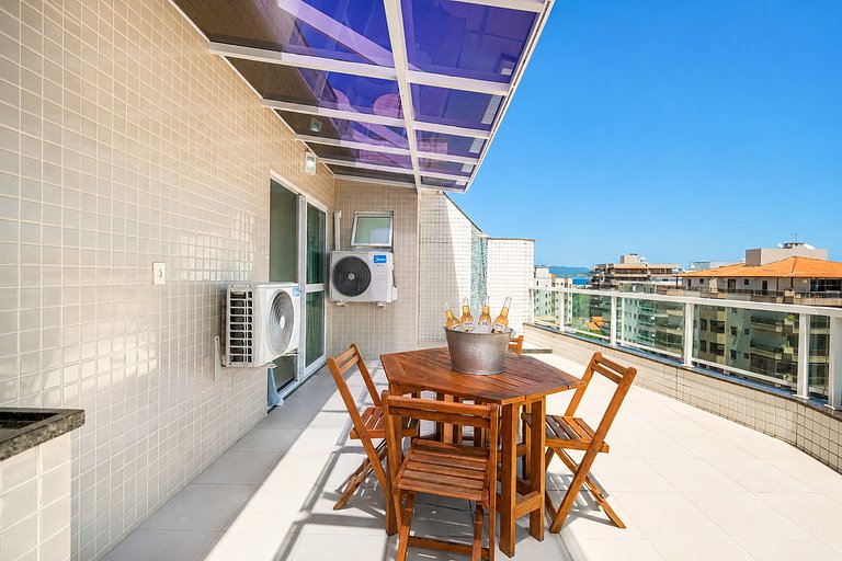 200m da Praia! Cobertura duplex, c/ 3 Quartos. CF02