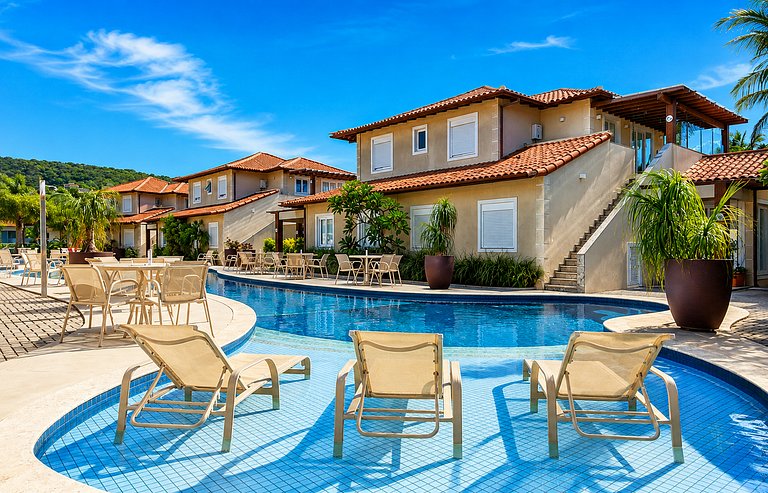 250m de Geribá! Casa 3 quartos | Cond c/ Piscina