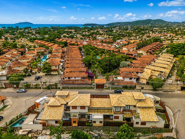 Casa 200m Geribá c/ 2 qtos e área gourmet BZ106