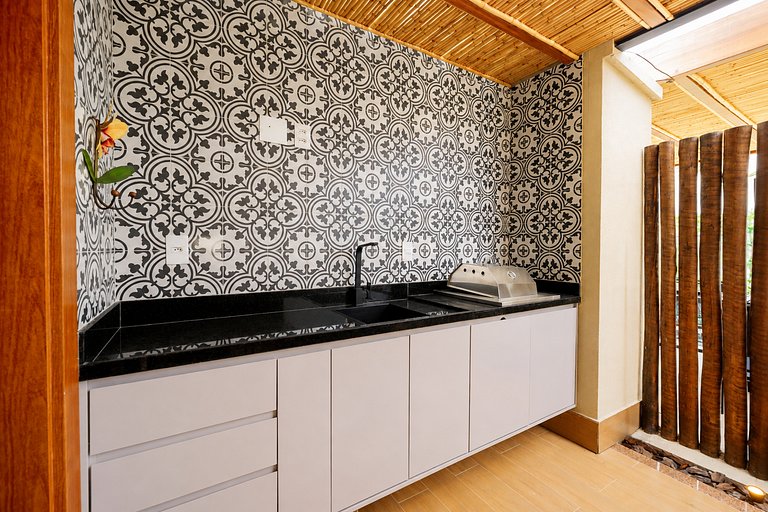 Casa 200m Geribá c/ 2 qtos e área gourmet BZ106