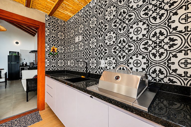 200m House in Geribá with 2 bedrooms and gourmet area BZ105