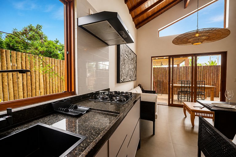 200m House in Geribá with 2 bedrooms and gourmet area BZ105