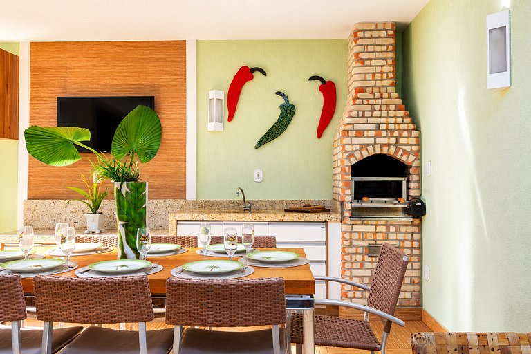 Casa 300m da praia de Geribá c\ área gourmet BZ08