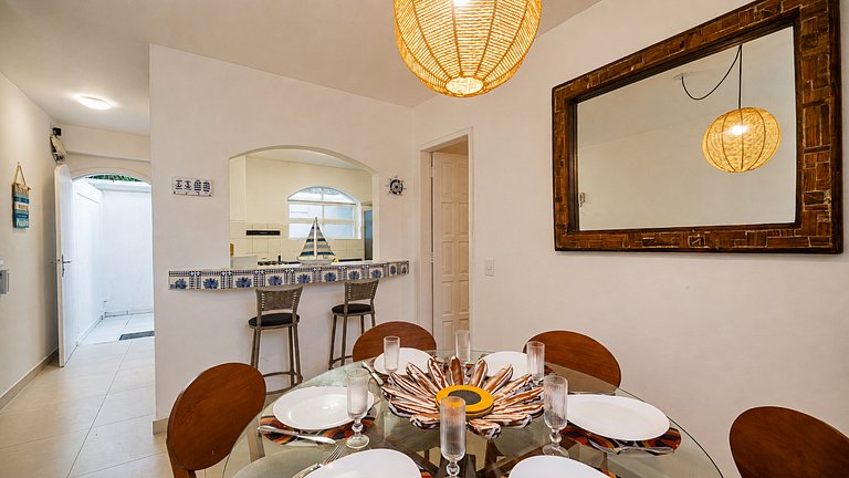 Casa Pé na Areia | 3 Habitaciones + Parrilla BZ31