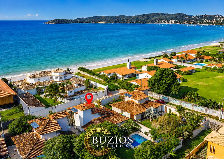 40m da Praia! Linda casa c/ piscina privativa BZ26