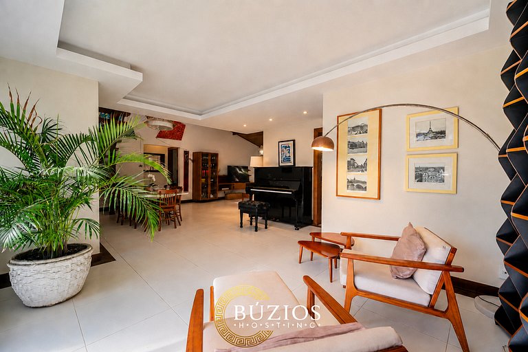 40m da Praia! Linda casa c/ piscina privativa BZ26